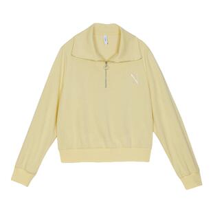 SANI商场同款2026秋冬季字母刺绣半拉链翻领卫衣百搭长袖T恤女