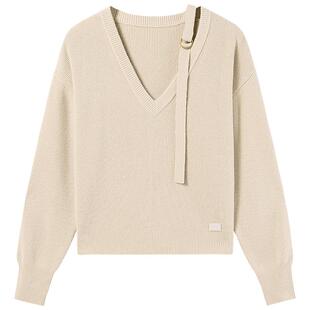 【保暖羊毛】Miss Sixty针织衫V领设计感松弛感复古慵懒宽松毛衣