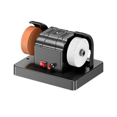 台式砂轮机全自动双砂轮电动磨刀神器家用小型抛光打磨机菜刀玉石