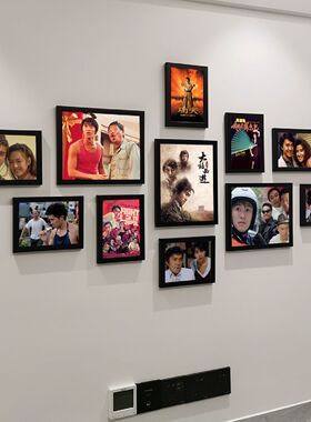 新品周星驰海报相框大话西游功夫经典电影壁纸墙贴装饰挂画照片墙