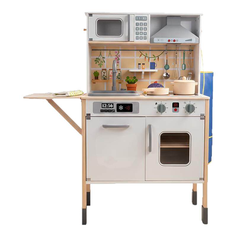 木质声光可出水厨房玩具套装