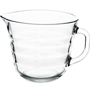 Glasslock大容量刻度量杯儿童早餐牛奶杯钢化玻璃耐热微波炉水杯