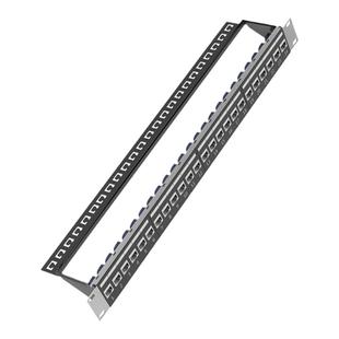 大唐卫士网络配线架超五类六类24口48口25口50口100对网络配线架理线架机架式19寸金属材质DT7624X