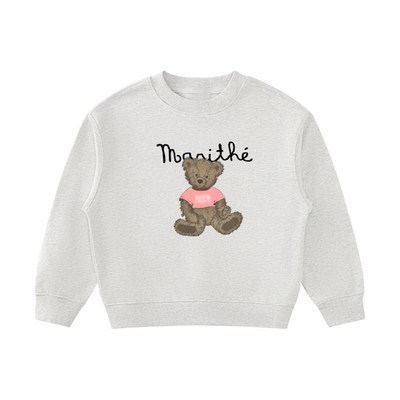 Marithe小熊印花长袖卫衣