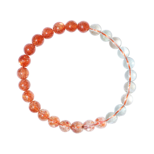 LUCKYLOTUS珠宝天然金太阳石女手链金绿柱石太阳石阿鲁沙手串包邮