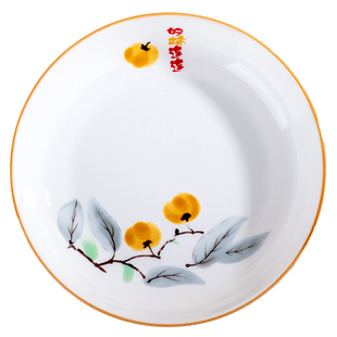 天顺陶瓷圆盘盘子家用菜盘2025新款釉下彩品质釉中彩高级感深盘