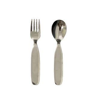 不锈钢儿童勺叉餐具勺子叉子宝宝吃饭喝汤勺水果叉小汤匙甜品勺子