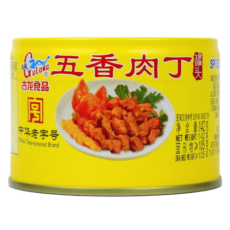 古龙五香肉丁142g餐饮摆盘速食