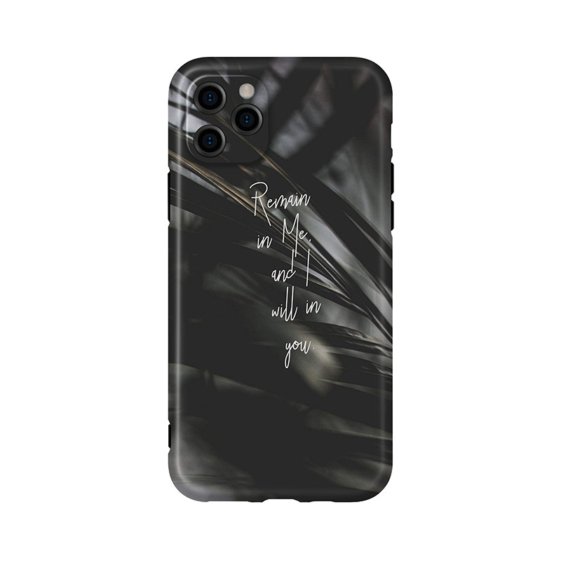 ins冷淡风树荫适用iPhone16Pro Max复古15Plus创意14手机壳13高级黑12苹果软壳11艺术精孔磨砂面