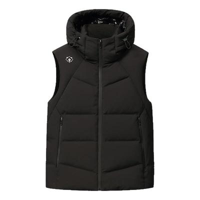 鸭鸭羽绒马甲短款连帽