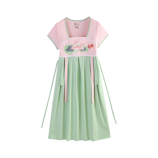 艺录新中式睡裙合集5折 春夏复古襦裙国风汉服睡衣女家居服 S/M码