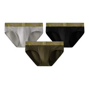 磨蹭先生男士三角内裤莫代尔中腰抗菌运动内裤青年性感纯色短裤