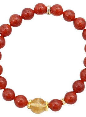 灵隐·红玛瑙手串高能量水晶手链