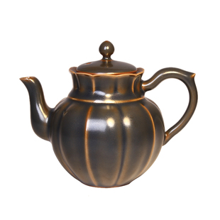 茶学堂新款紫青釉汝窑泡茶壶功夫茶壶陶瓷茶具茶道茶席单壶用具