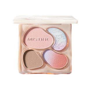 MISTINE蜜丝婷奶咖面部综合彩妆一体盘泰式提亮脸部高光修容腮红