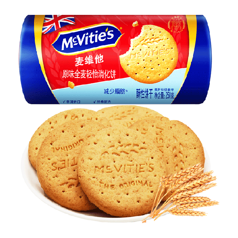 麦维他原味全麦消化饼干250g