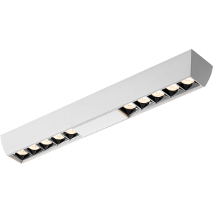 三尼 明装射灯客厅无主灯led双头吸顶式长条形卧室四头明装筒灯