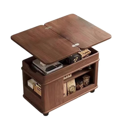 臻品阁可移动茶几小户型客厅卧室家用升降小推车实木边柜沙发边几