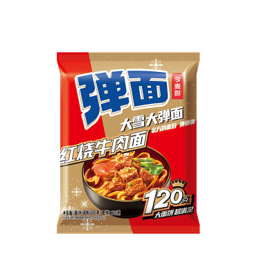 今麦郎方便面袋装弹面红烧牛肉面