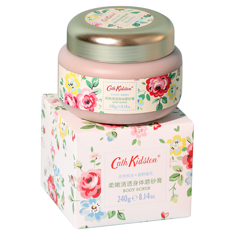 Cath Kidston柔嫩清透身体磨砂膏焕亮清洁去角质沐浴男女