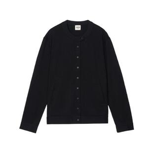 素然ZUCZUG 4M36秋季女士竹节棉针织布四合扣短外套夹克