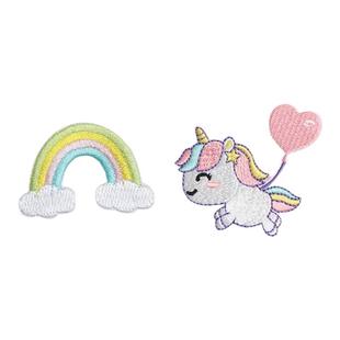 衣服补丁贴自粘免缝儿童羽绒服破洞修补贴无痕修复可缝卡通图案布