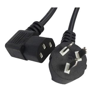 1.5-3米90度弯头电源线电脑机箱连接线三插国标品字弯尾电源线