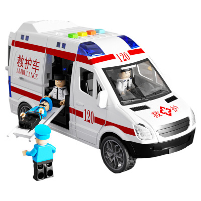 儿童救护车玩具男孩大号汽车模型宝宝生日礼物3-6岁警察开门警车