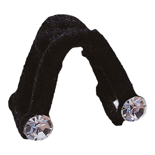 2个v形钻石丝绒发夹女公主头小抓夹刘海前额侧边碎发发卡夹子头饰