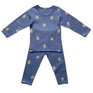 儿童内衣套装纯棉男童秋衣秋裤秋冬宝宝全棉保暖睡衣无骨厚棉毛衫