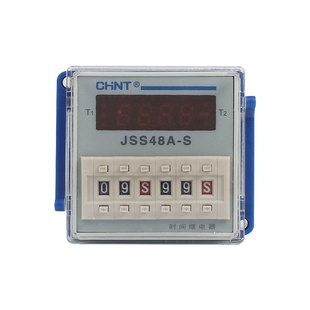 正泰时间继电器JSS48A-S/2Z数显循环通电延时 AC220V 380V 24~48V