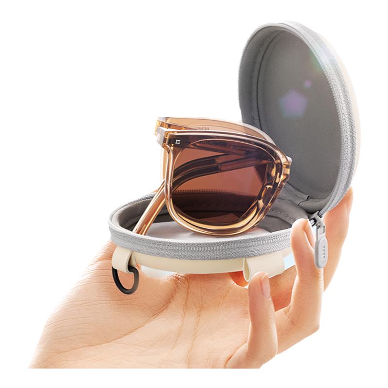 高清折叠墨镜女2023年新款高级感超轻防晒防紫外线近视偏光太阳镜