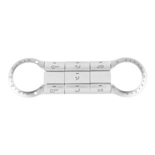适用奔驰GLA车门升窗按键贴CLA200 A180方向盘中控空调改装内饰贴