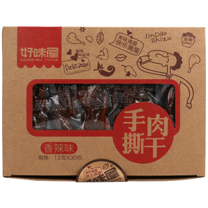 好味屋手撕肉干12g/包香辣卤肉干