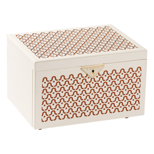 唯伊辰岭南国潮镂空高档黄金戒指耳环项链手镯首饰收纳盒结婚礼物