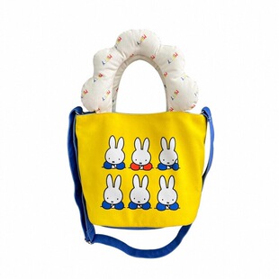 MIFFY米菲大容量单肩包学生帆布包日系可爱学生帆布包单肩斜跨包