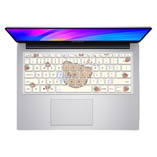 可爱卡通笔记本键盘膜适用2025联想小新air14戴尔13PRO电脑华为荣耀matebookD14华硕a豆惠普战66彩绘保护膜