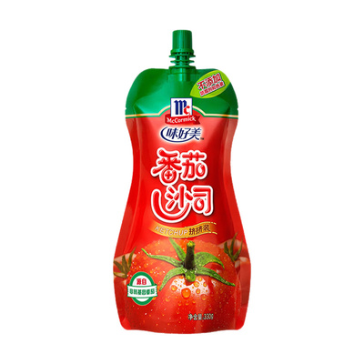 味好美番茄沙司番茄酱330g手抓饼酱寿司酱蘸薯条蕃茄酱家用袋装