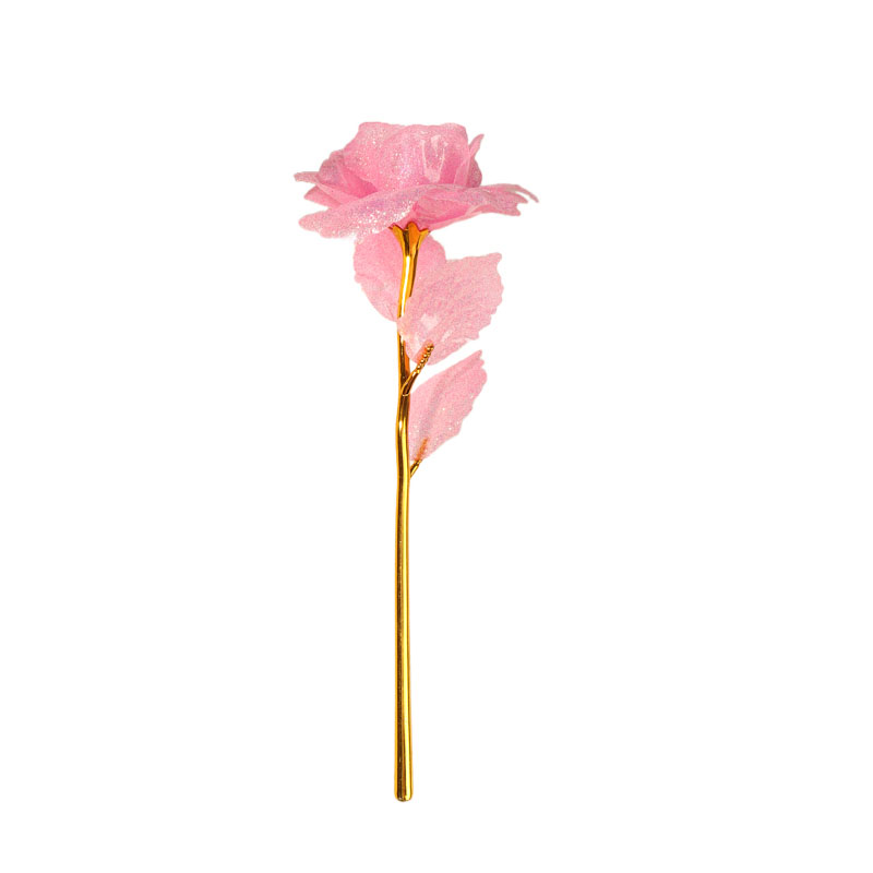 仿真玫瑰花金粉永生花情人节礼物