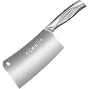 包邮十八子作菜刀家用切菜刀 不锈钢手柄切片刀锋利耐磨厨房刀具