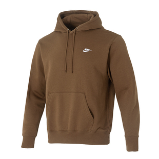 耐克NIKE男子加绒套头连帽衫冬季新款针织休闲刺绣卫衣 FN3860