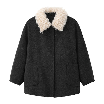 超好看短款双面羊绒大衣今年流行