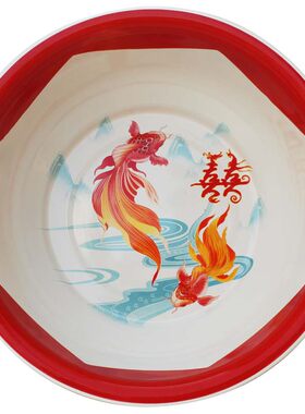 友春花搪瓷盆加厚老式