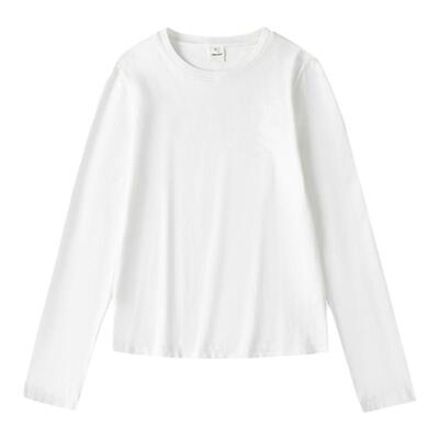 UNRETRO美式白色圆领T恤女内搭