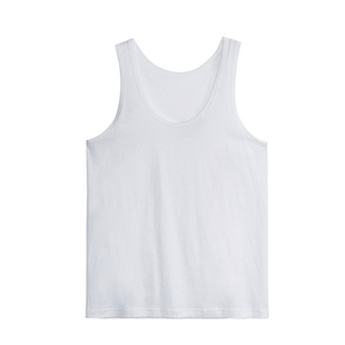 宜而爽男士60支背心新疆纯棉老头衫宽松高支丝光棉打底衫专柜夏季