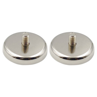 外螺纹锅磁强力磁铁钕铁硼圆形底座吸盘强磁外牙螺纹高强度永磁铁