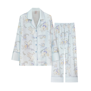 【浮夏｜天鹅誓约】春秋时尚可外穿薄款睡衣家居服长袖