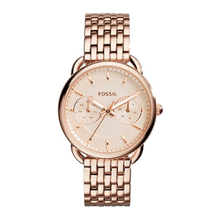 新款FOSSIL手表不锈钢玫瑰金星期石英女表ES3712ES3713ES3714包邮