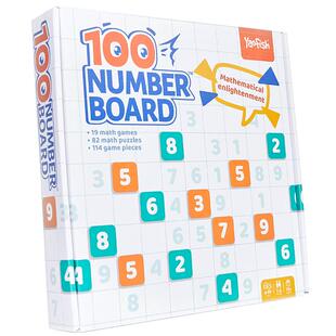 yaofish鳐鳐鱼百数板儿童桌游磁吸蒙氏教具数学启蒙益智玩具4+