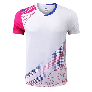 羽毛球训练服男速干短袖女上衣气排球大赛定制乒乓球运动套装队服